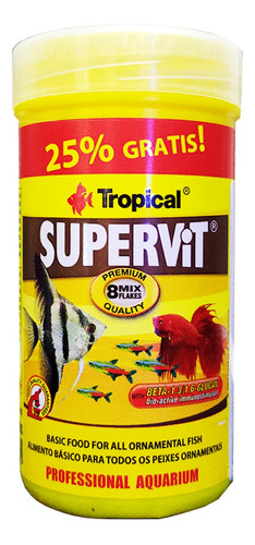 Tropical Supervit Flakes - 20g + 25% Grátis = 25g - Ração