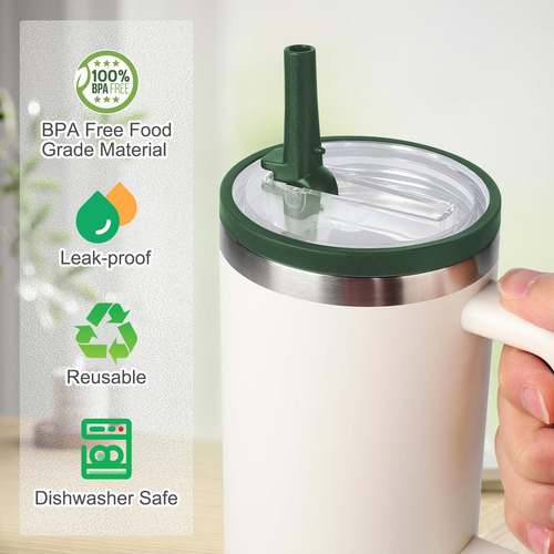 Tampa Flip Straw De 30 Ml, Pacote Com 2 Unidades Para Copo S