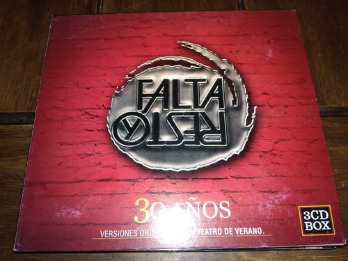 Falta Y Resto 30 Años 3 Cd Box Impecable Estado Igual A Nuev