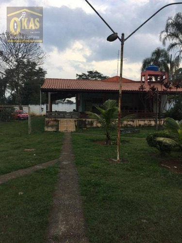 Imagem 1 de 30 de Chácara Com 5 Dormitórios À Venda, 1820 M² Por R$ 900.000,00 - Chácaras Reunidas Guaio - Suzano/sp - Ch0049
