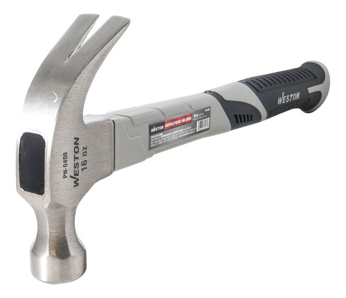 Martillo Pulido Uña Curva 16 Oz Mango 13 De Fibra De Vidrio