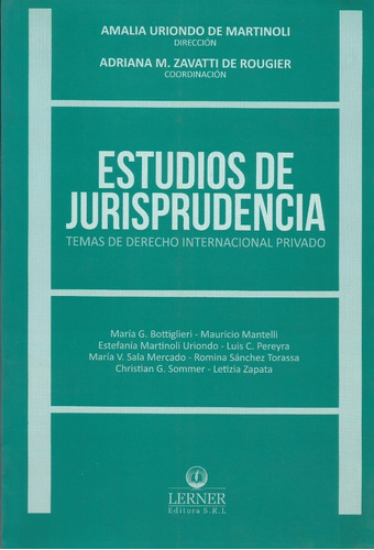 Estudios Jurisprudencia D.i.p. Uriondo De Martinoli 