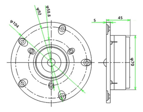 Altavoz Tweeter Silk F, 1 Unidad, 4 Pulgadas, 8 Ohmios, 30-6