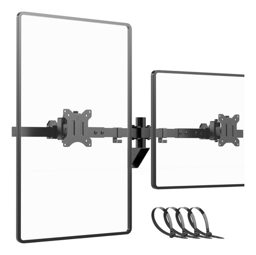 Soporte Doble Amurable Amurado Monitor Traído De Usa Negro