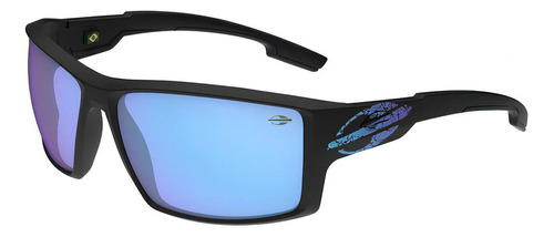 Óculos De Sol Mormaii Joaca 4 Preto Fosco Masculino M0112a10 Cor da armação Azul Cor da haste Azul Cor da lente Azul