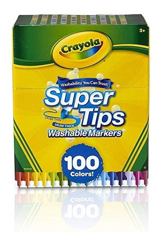 Crayola Super Tips Wasable 100 Markers Envio Inmediato