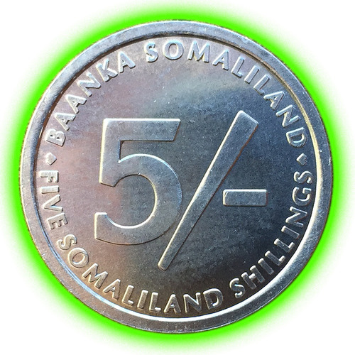 Somalilandia - Moneda De 5 Chelines 2005 - Elefante