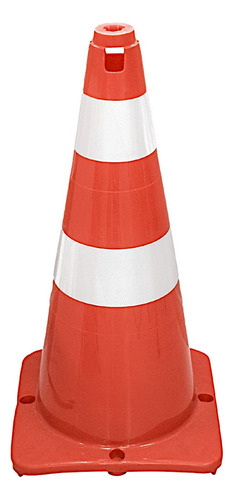 Cono Vial De Polietileno 75cm Reflejante Dogotuls Color Naranja