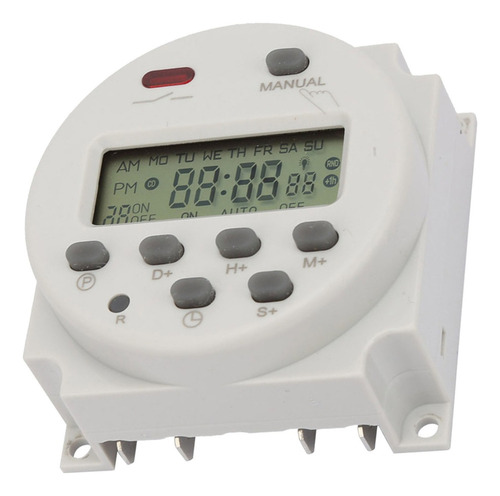 . Interruptor Temporizador Programable 7 Días 1s~168h 5va
