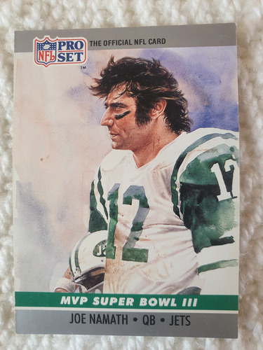 Mvp Joe Namath Jets Nueva York 1990 Nfl (Usado)
