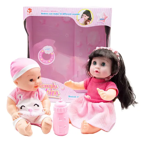 Set De Muñecas Familia De 5 Personas Con Mamá Embarazada, Papá Y 3 Hijos, Incluye Bebé En La Barriga Y Accesorios