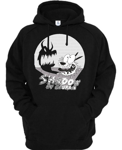 Sudadera Negra Sombra De Coraje-perrocobarde