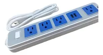 Comprar Regleta Electrica C\u002F4 Tomacorrientes Y 2 Puertos Usb Ld-1012
