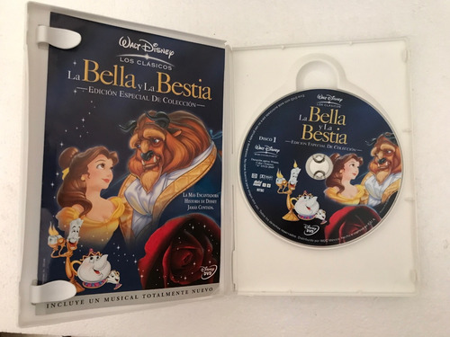Dvd Original La Bella Y La Bestia Walt Disney Los Clasicos (Usado)