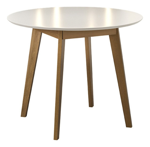 Mesa De Living Comedor Redonda-circular 103cm Mdp Ss