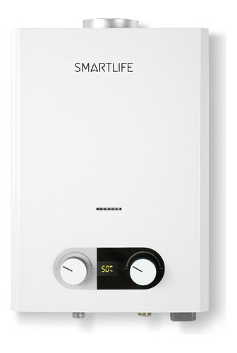 Calentador Instantáneo Smartlife Digital A Gas Natural 10l Color Blanco