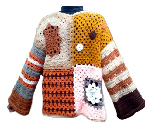 Tejidos Crochet Saco Artesanal En Lana