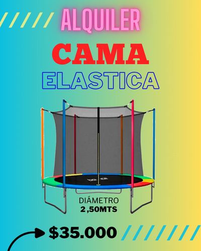 Alquiler Cama Elastica Zona Sur