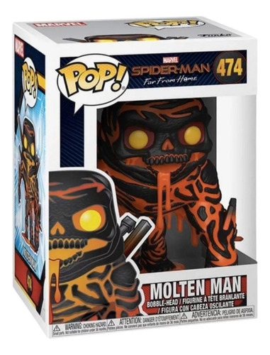 Funko Pop Marvel Molten Man 474 Spider Man Far From Home