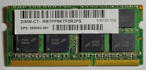 Imagen 2 de 2 de Memoria Ram Micron 4gb Ddr3 1333 10600 Mt16jsf51264hz-1g4d1