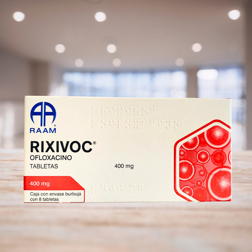 Rixivoc Ofloxacino 400 Mg Caja Con 8 Tabletas Raam