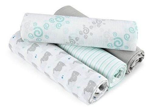 Aden By Aden Anais Swaddle Baby Blanket 100% Cotton Muslin 4