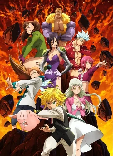 Anime Os Sete Pecados Capitais (Nanatsu no Taizai) 1ª - 3ª