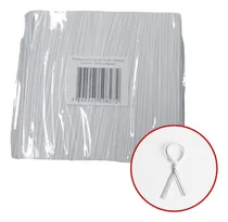 Comprar 1000 Un. Branco Amarrilho Fecho Lacre Arame Para Pão 12cm