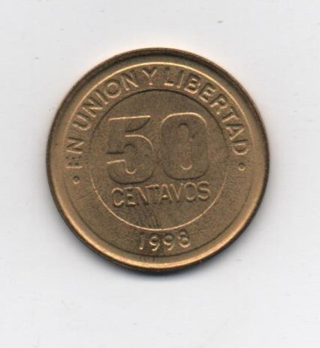 Moneda De Argentina De 50 Centavos Del Mercosur