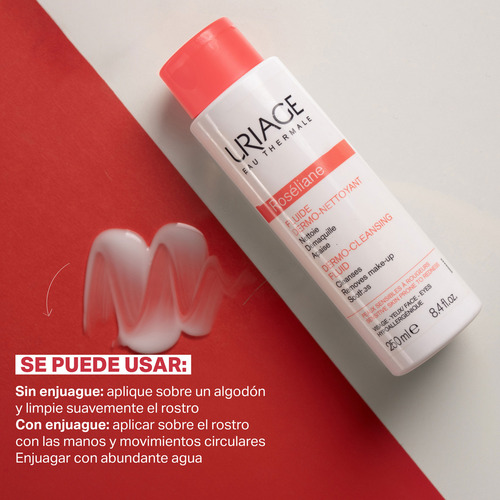 Roséliane Fluido Dermo-limpiador 250 Ml De Uriage