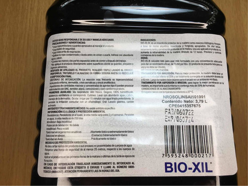 Imagen 4 de 7 de Bioxil Insecticida Para Termitas Listo Para Usar En Galón