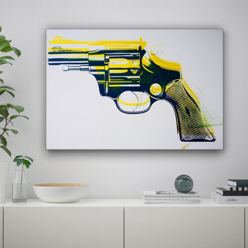 Cuadros Revolver Arte Pop Andy Warhol 27x42 Cm