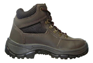bota de couro nobuck marron fujiwara wbp ca 28105