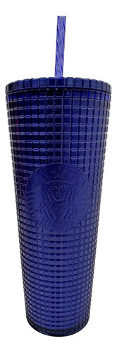 Vaso Starbucks U.s.a. Summer 2023 Cobalt Grid 24oz