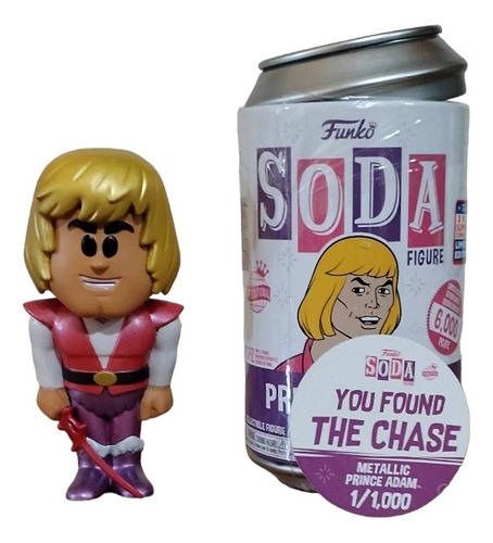 Funko Soda Príncipe Adam Chase Metálico He Man Amos Universo