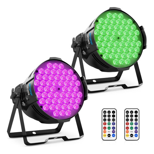 Luces De Escenario Led, Luces Par Rgb 54x3w, Control Re...