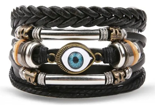 Pulsera Ojo Turco De Cuero Ref: 7029-38