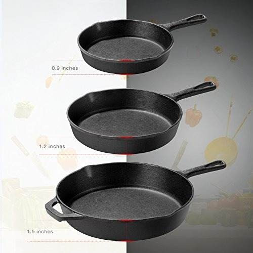 Imagen 5 de 7 de Sartén De Hierro Fundido Kookantage Utensilios De Cocina Pre