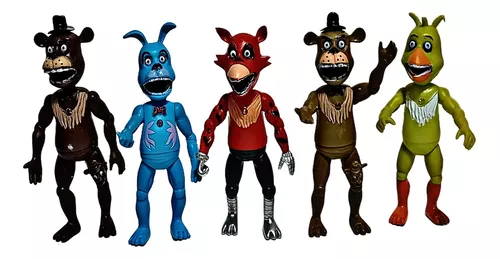 Kit 5 Bonecos Animatronics Five Nights At Freddy's - Five