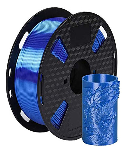 Filamento Pla Azul Zafiro Seda 0.069 In 3d - 1.75mm