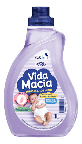 Lava Roupas De Bebe Vida Macia 1 Litro