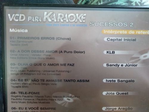 Imagem 5 de 8 de Vcd Para Karaokê