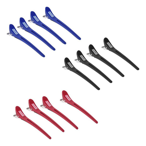 12 Pinzas De Corte De De Hair Styling Clamp Grip Herramienta