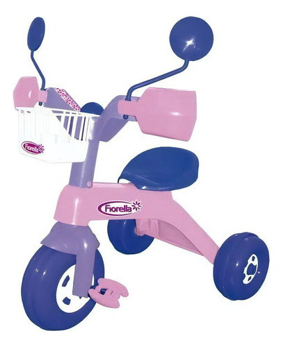 Triciclo San Remo Fiorella Mar Plast Nena O Nene Color Rosa