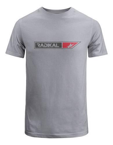 Remera Box Gris Claro - Radikal Racing Mx / Atv / Mtb