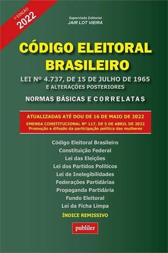 Codigo Eleitoral Brasileiro - 1ªed.(2022) - Livro