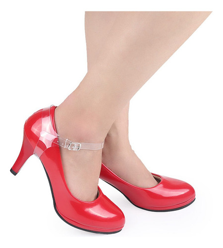 Par Invisible Correas De Zapatos Transparentes Banda Correa