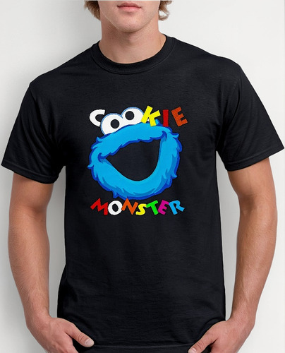 Playera - Cookie Monster Come Galletas Sesamo Envio Express