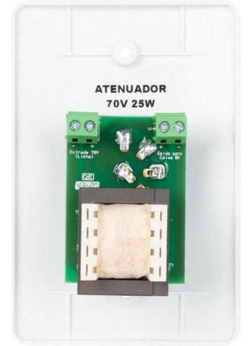Atenuador Para Som Ambiente 25w 4 Ohms Branco Hayonik