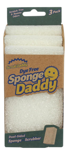 Scrub Daddy Dye Free Sponge Daddy 3 Count, 3 Ct